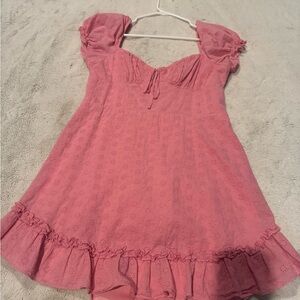 Charming Pink Womens Large Dress